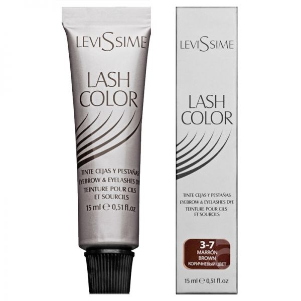 Краска для бровей и ресниц 3.7 Коричневый (Lash Color) 4501LS 15 мл (LeviSsime)